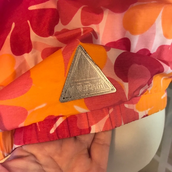 L L bean Flower power hooded wind breaker rain jacket - Picture 6 of 14